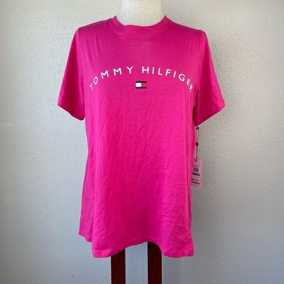 NWT Tommy Hilfiger Sport Pink Athletic Top - Picture 1 of 8